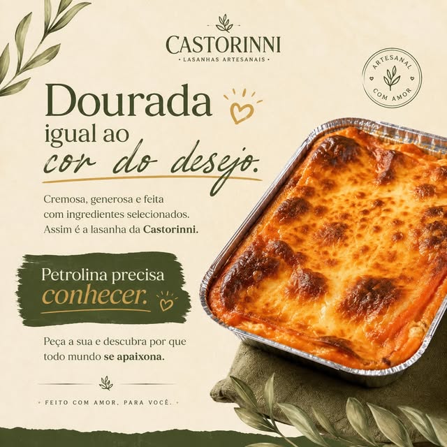Lasanha Dourada Castorinni